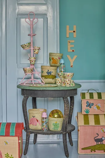 Rice vattenflaska barn 45 cl - Sweet Jungle Print-Soft blue - RICE