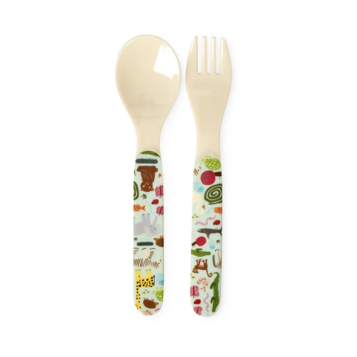 Rice wildlife barnbestick 2 delar - Mint - RICE