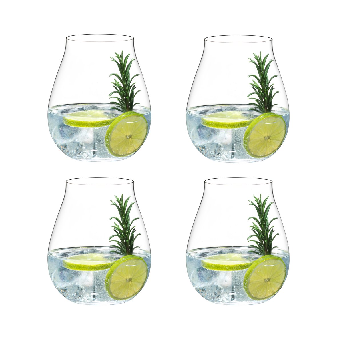 Riedel O Gin & tonic set 4-pack 76,2 cl | Skandinavisk Design | Drinkglas | Transparent
