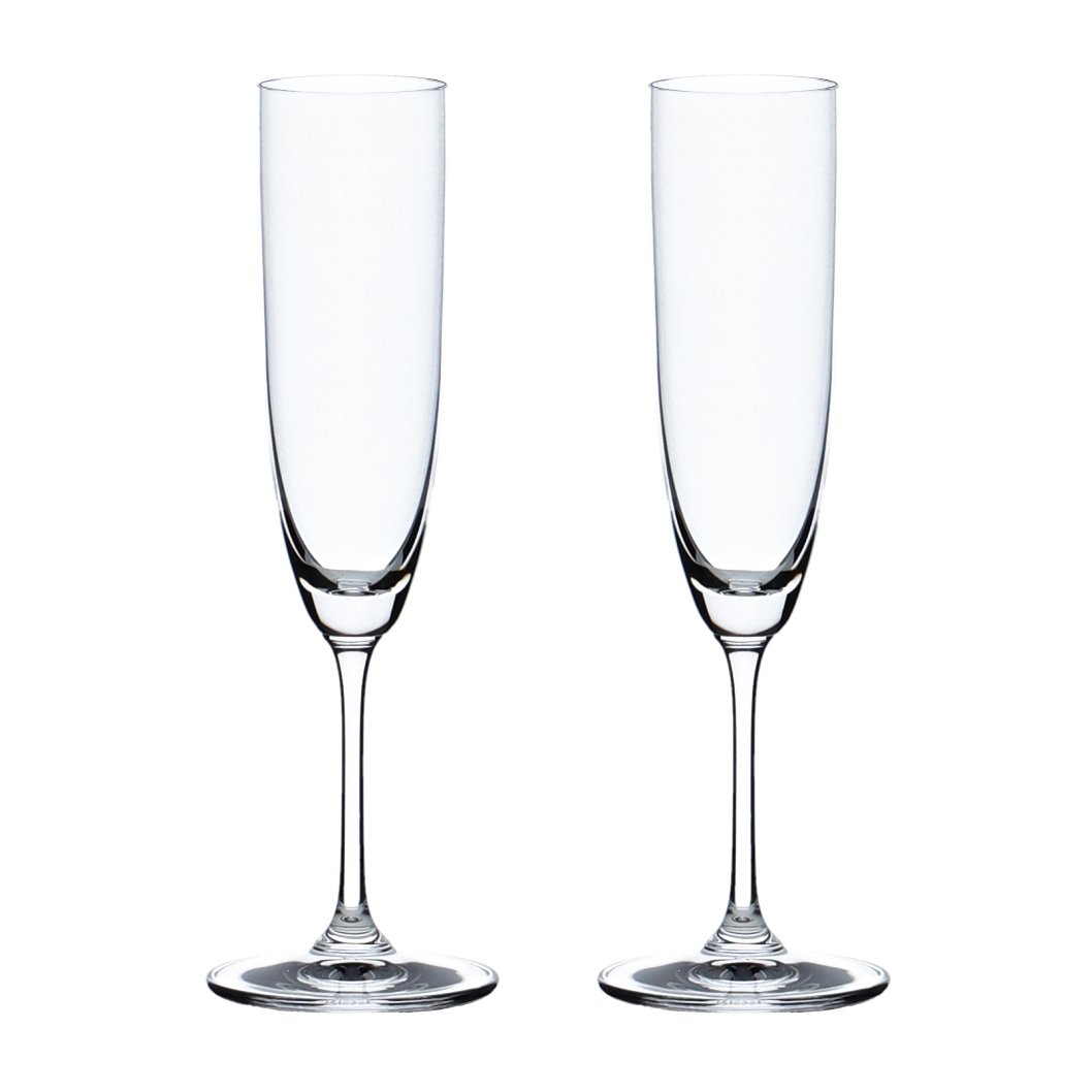 Riedel Vinum Flute champagneglas 2-pack 16 cl | Skandinavisk Design | Champagneglas | Transparent
