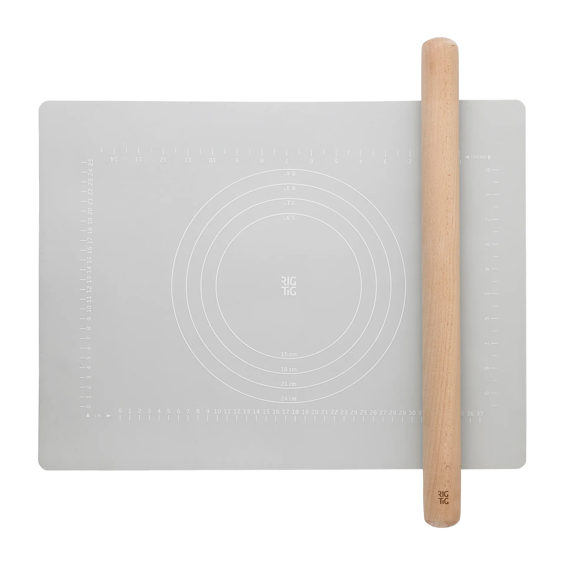 BAKE-IT kavel och bakmatta, Light grey RIG-TIG