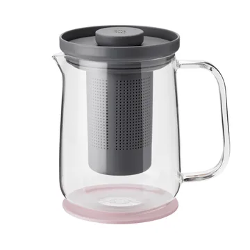 Brew-It tepress 0,7 L - Grå-rosa - RIG-TIG