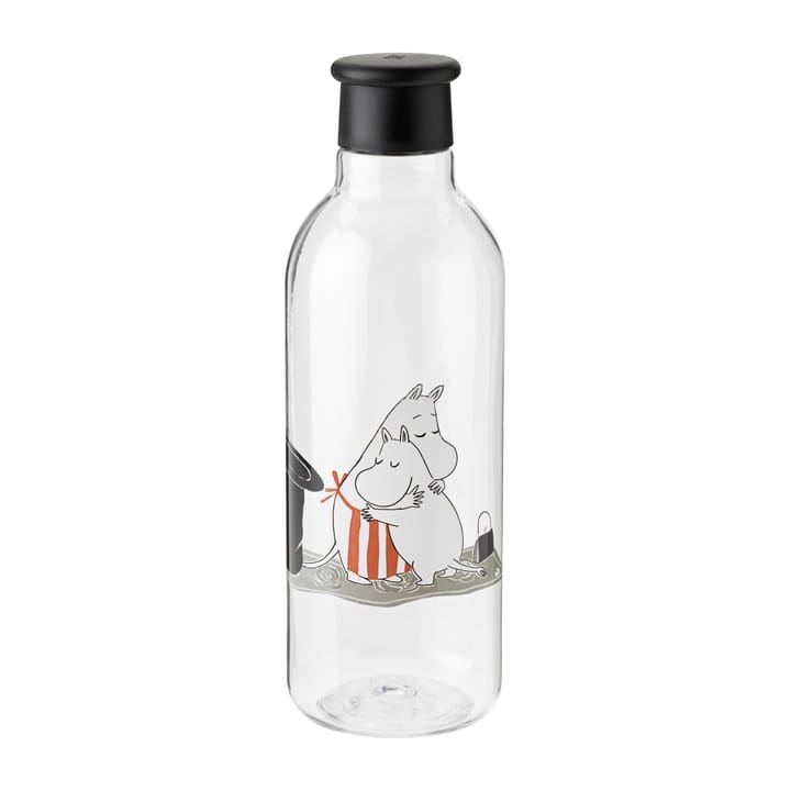 DRINK-IT Mumin vattenflaska 0,75 l, Black-red RIG-TIG
