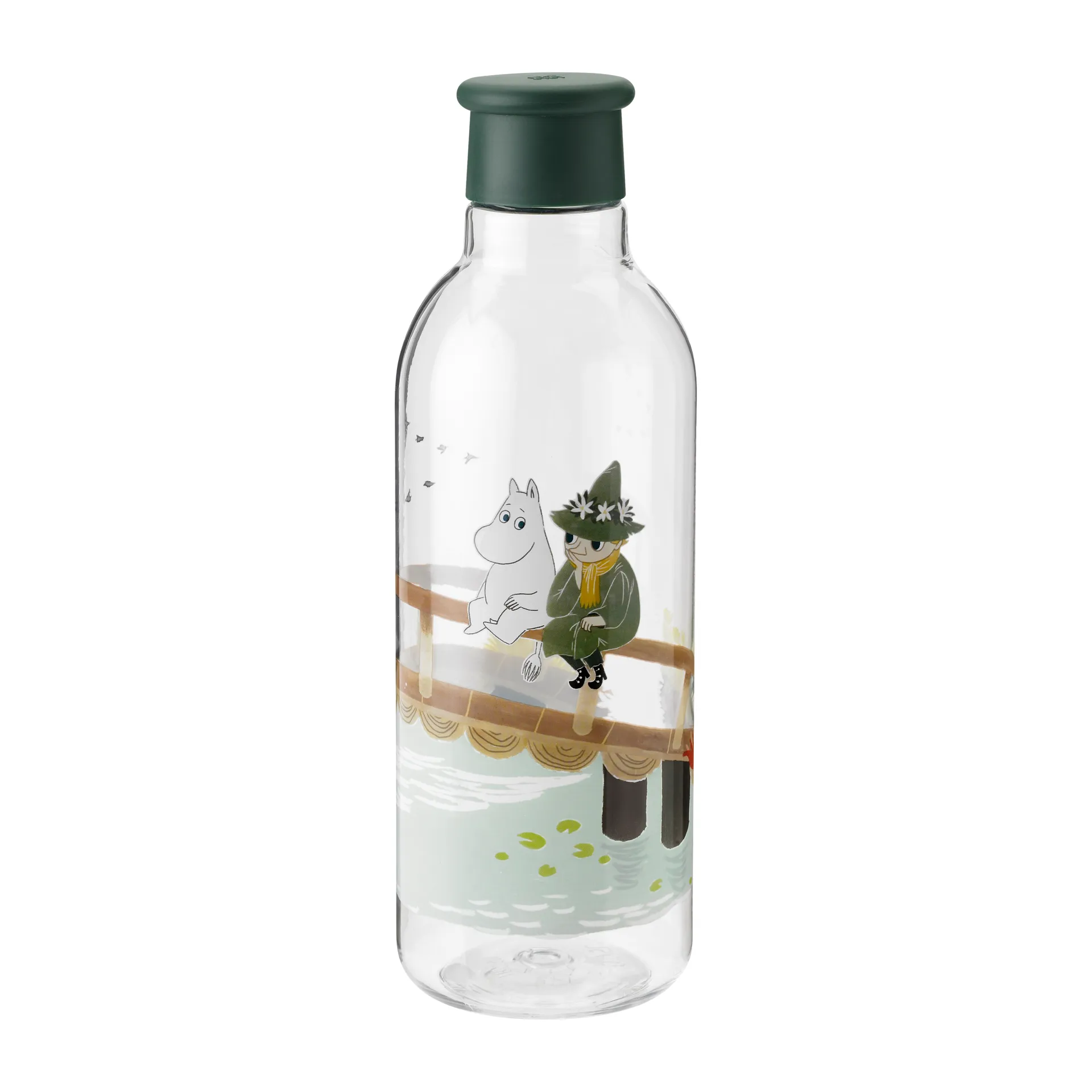 DRINK-IT Mumin vattenflaska 0,75 l, Dark green RIG-TIG