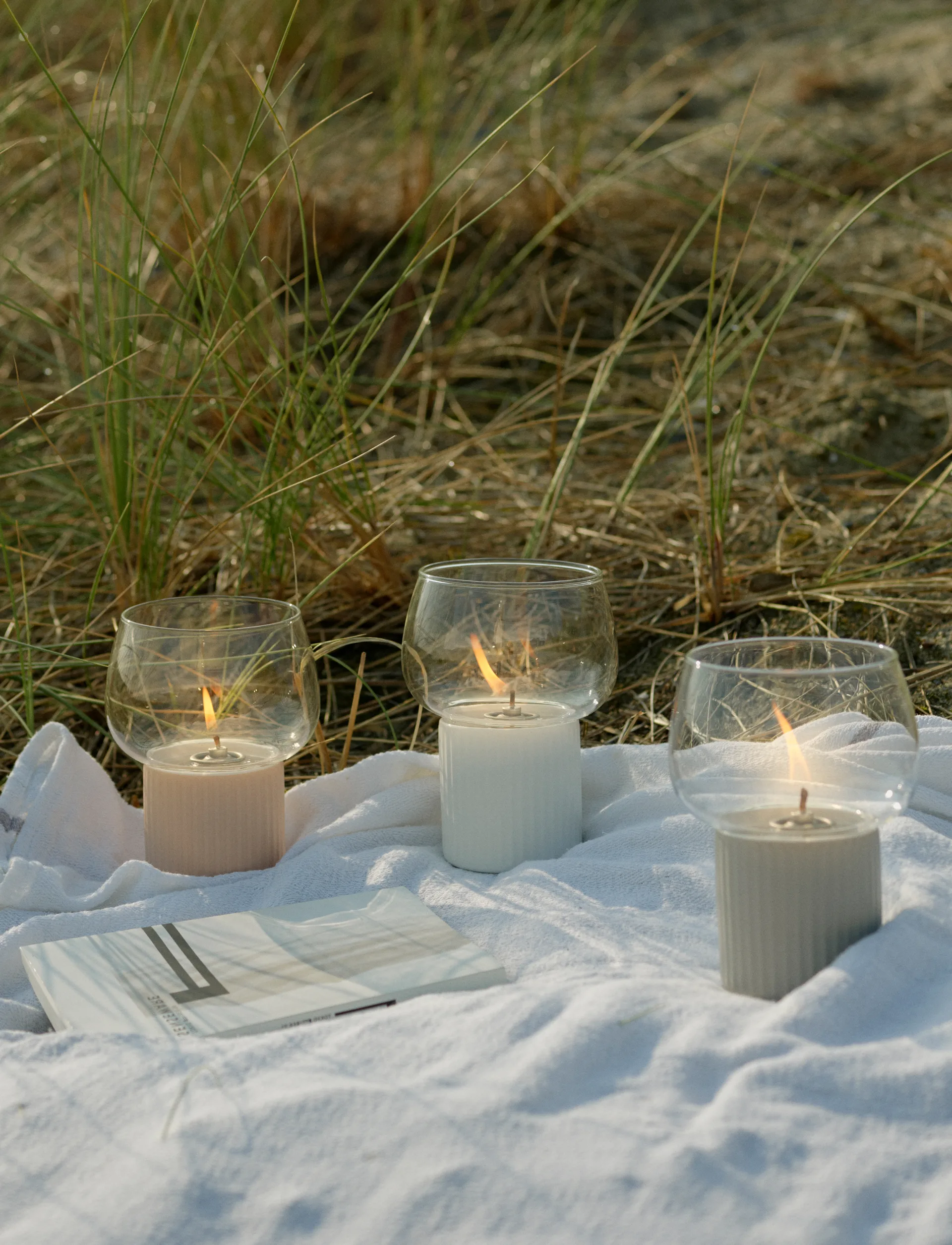 HYGGE hurricane oljelampa 16 cm, White RIG-TIG