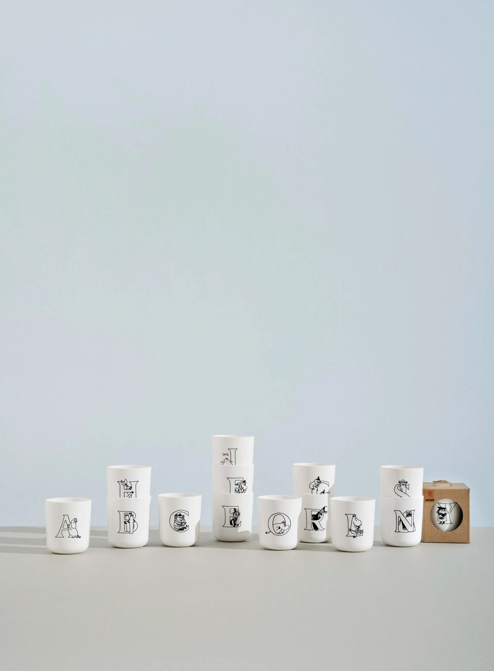 Moomin ABC mugg 20 cl, F RIG-TIG
