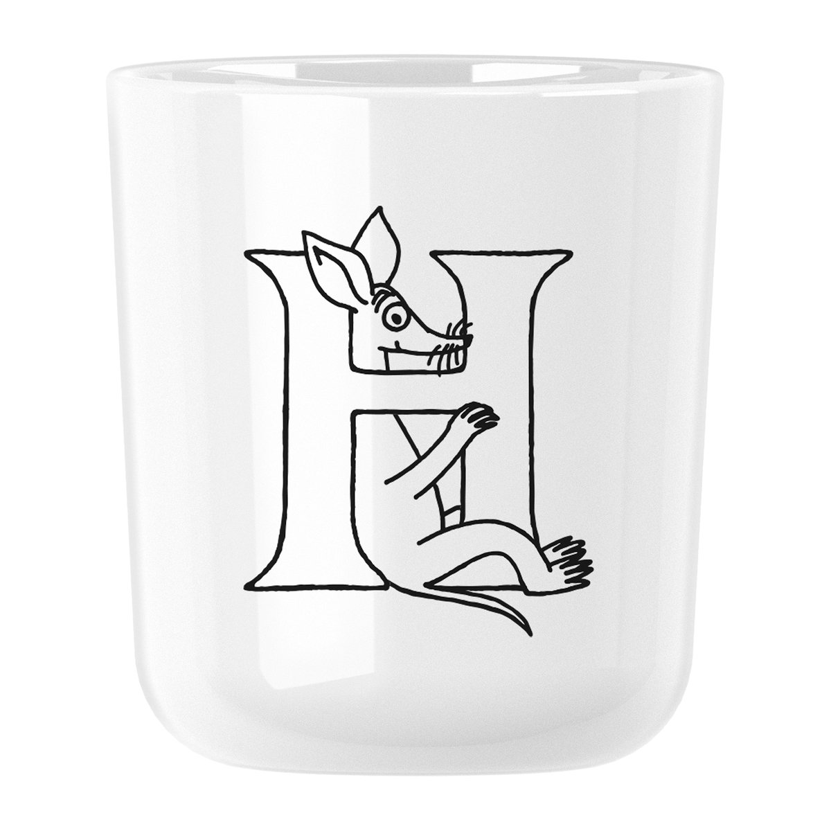RIG-TIG Moomin ABC mugg 20 cl H | Skandinavisk Design | Muminmuggar | Vit
