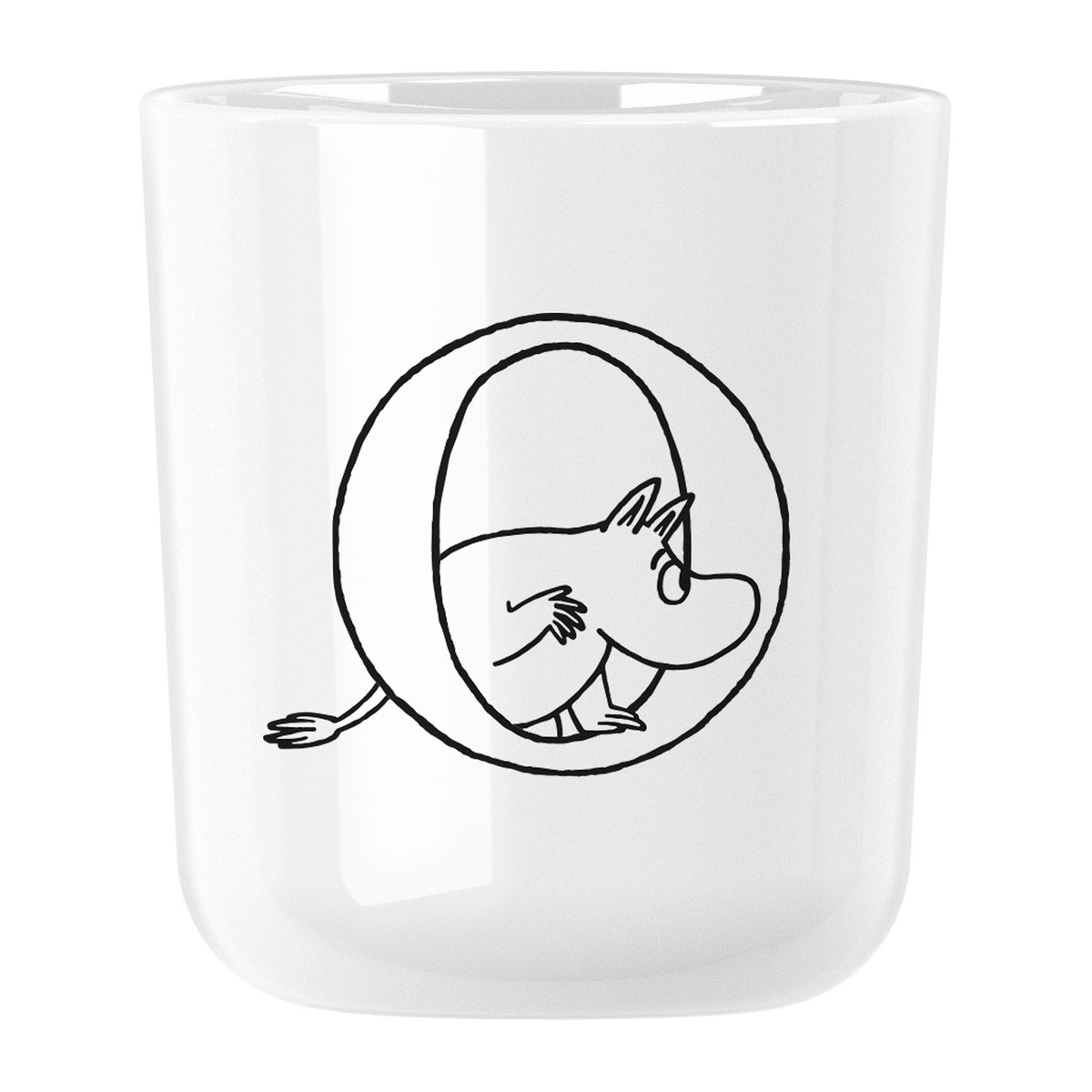 RIG-TIG Moomin ABC mugg 20 cl O | Skandinavisk Design | Muminmuggar | Vit