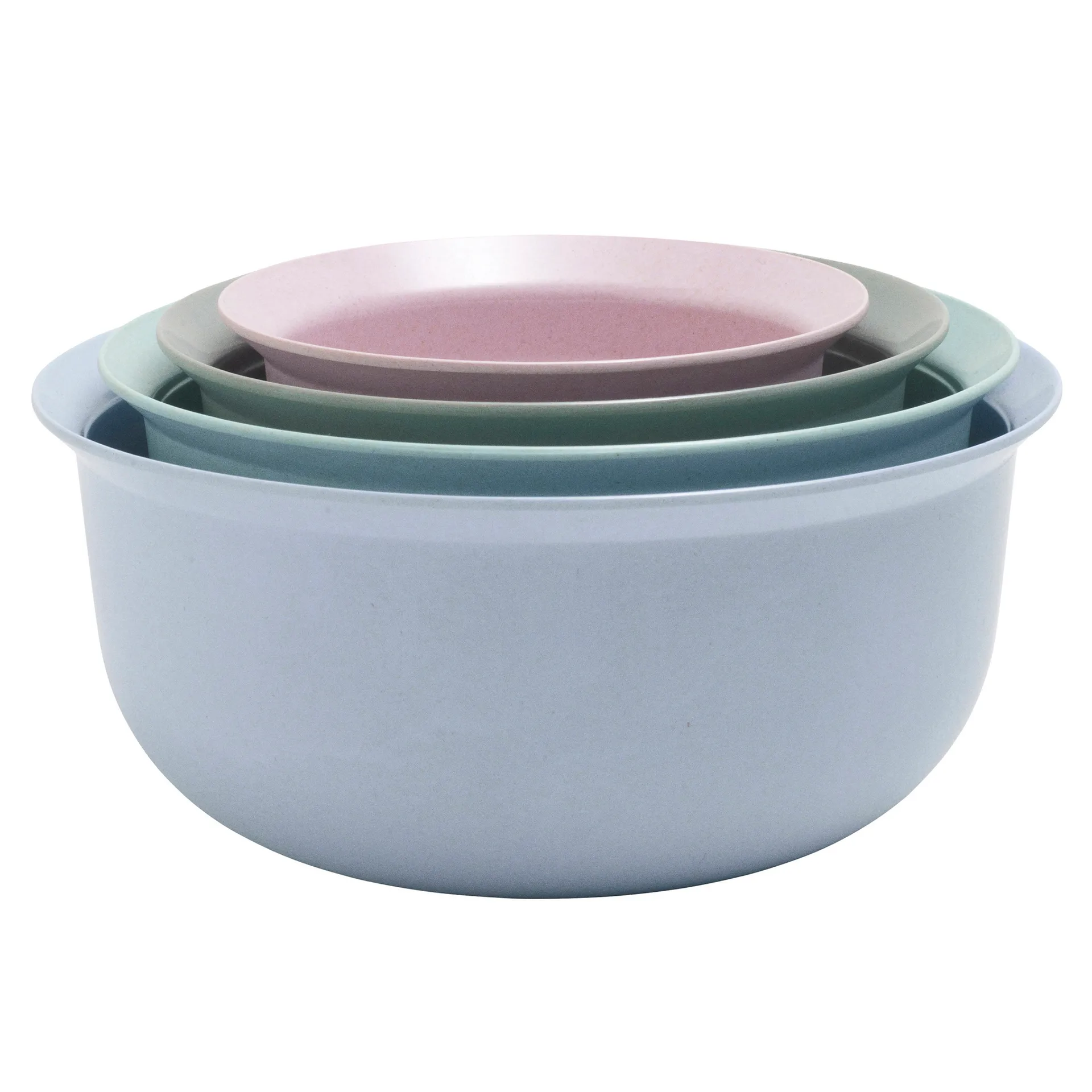 MULTI skålset 4 delar, Blå-grön-rosa RIG-TIG