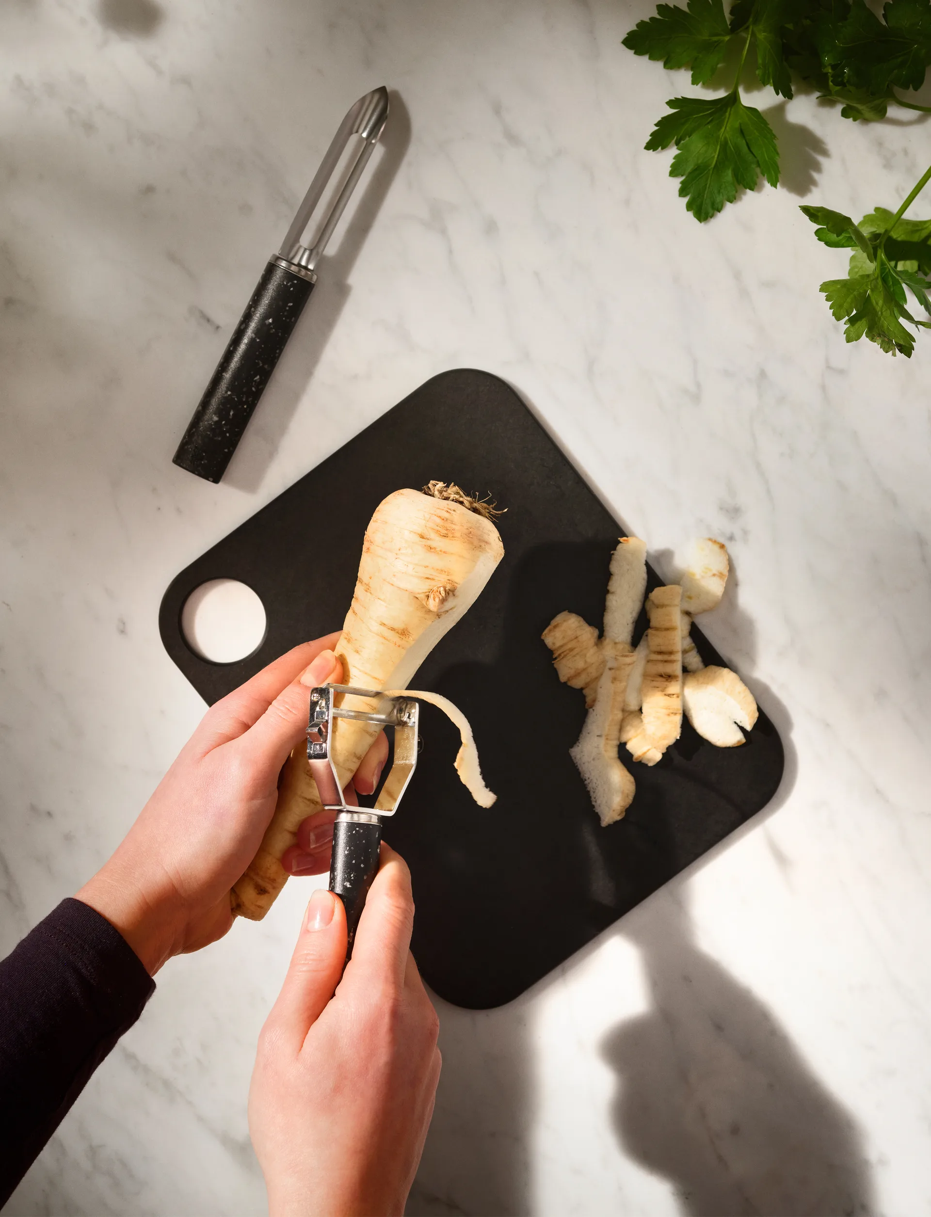 REDO potatisskalare 18 cm, Black RIG-TIG