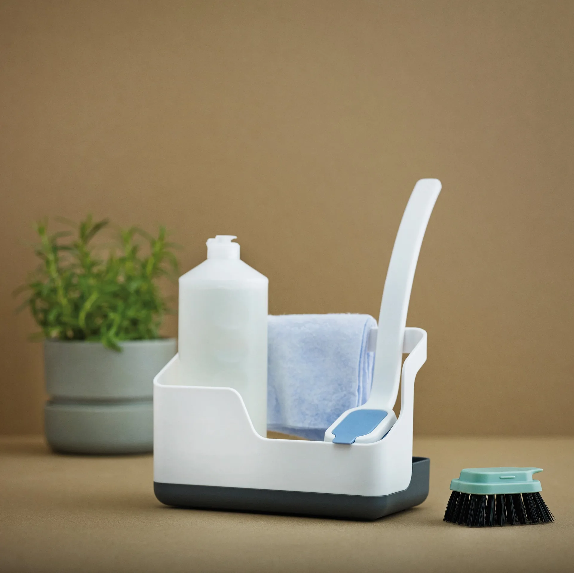 Sink-Caddy förvaring, vit-grå RIG-TIG