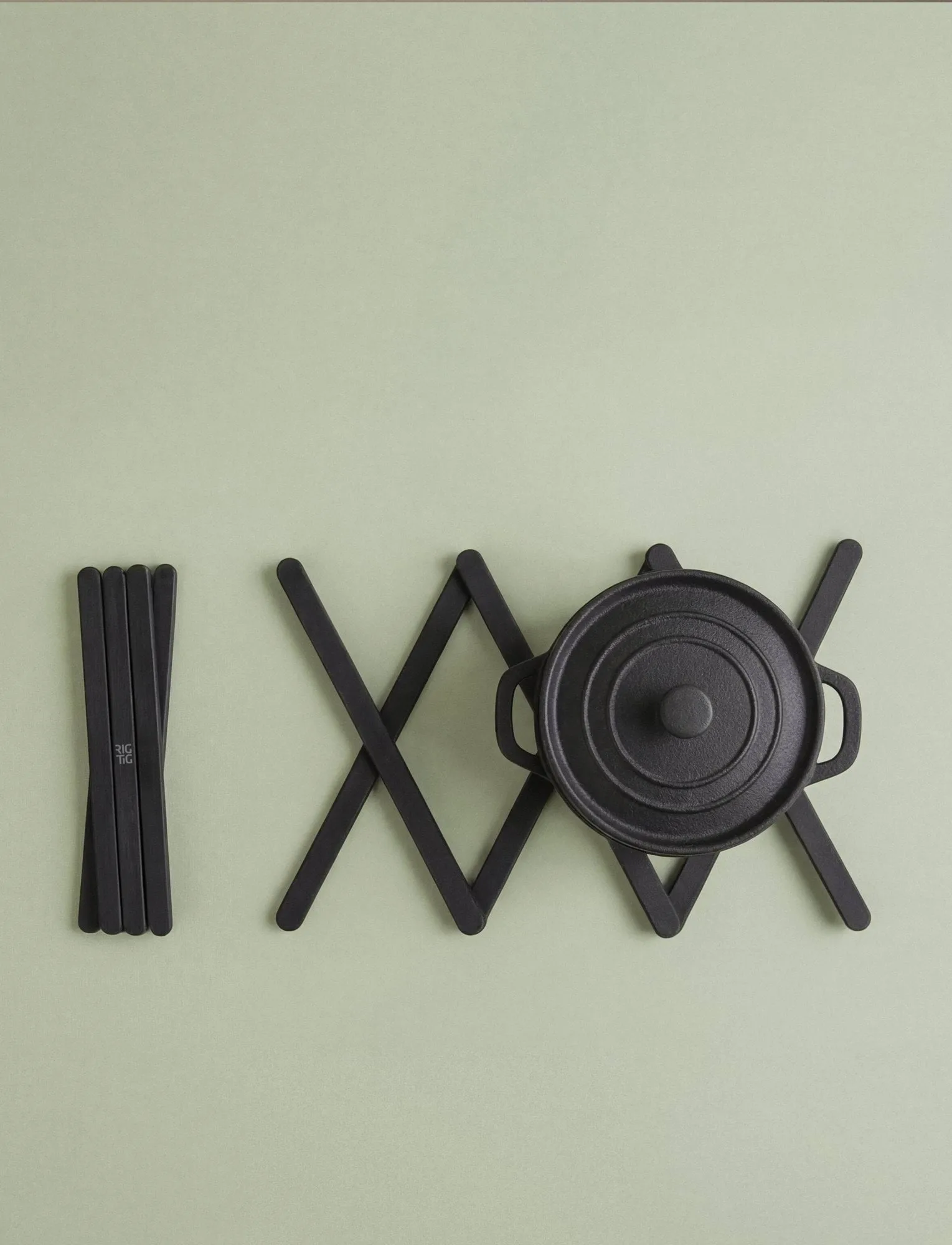 TRIX grytunderlägg, Black, 20,7 cm RIG-TIG