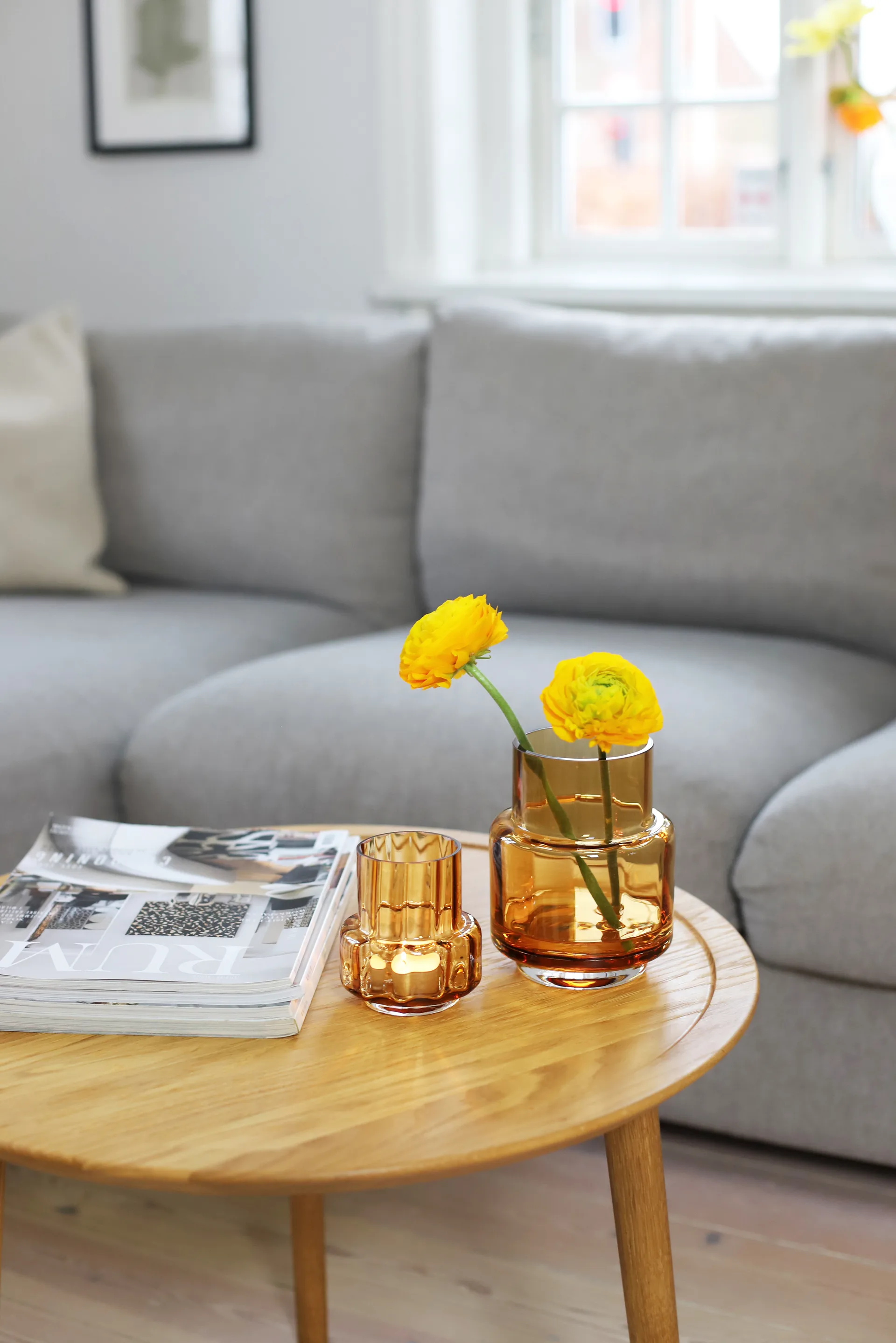 Hurricane reflections tealight no 25, Amber Ro Collection