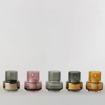 Hurricane smoked tealight no. 25 - Guld - Ro Collection