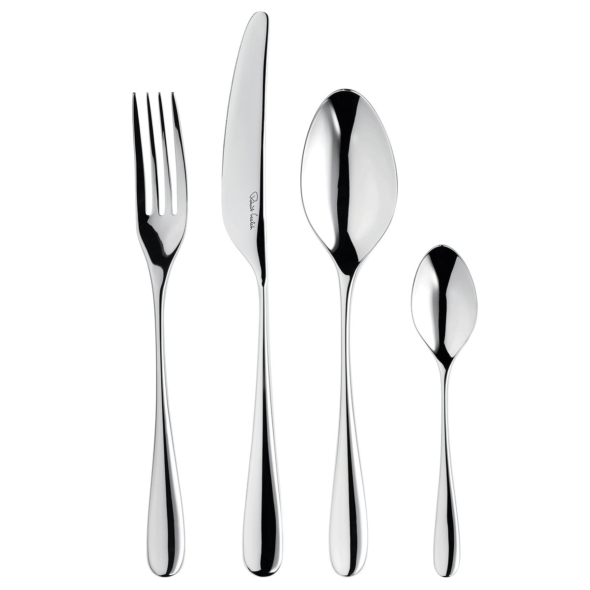 Robert Welch Arden Bright bestickset 24 delar | Skandinavisk Design | Bestickset | Silverfärgad
