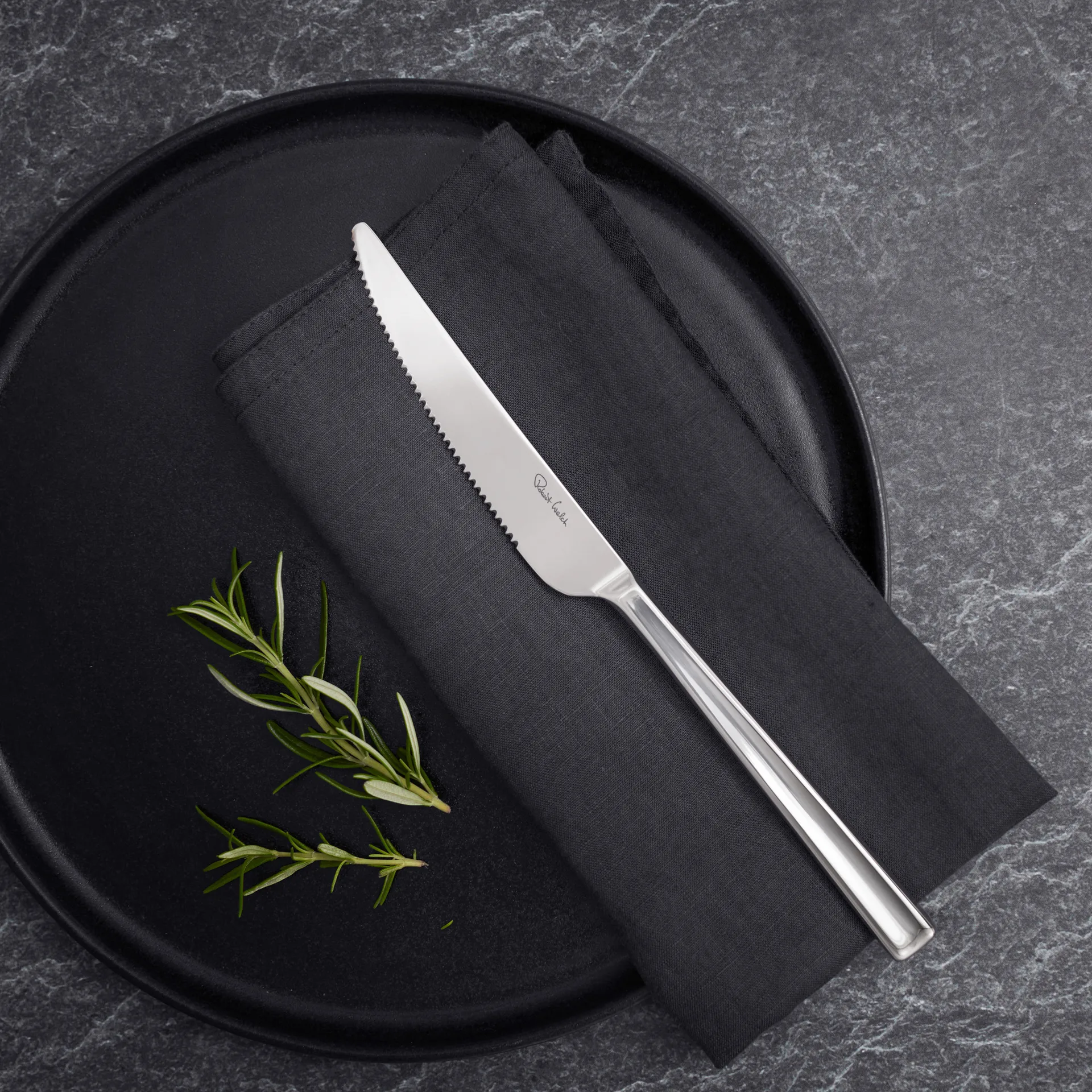 Blockley stekkniv blank, Rostfritt stål Robert Welch