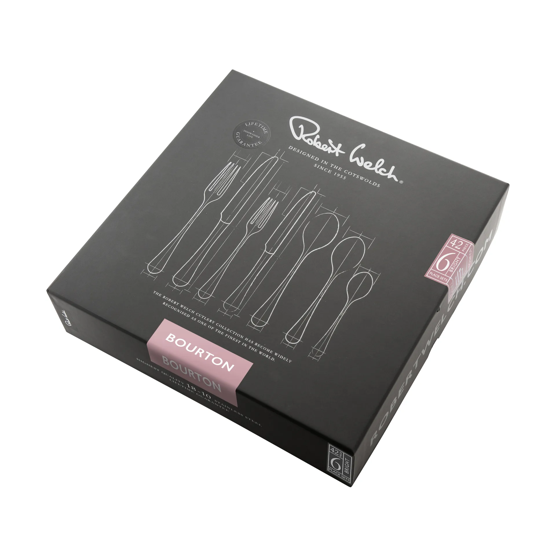 Bourton Bright bestickset, 42 delar Robert Welch