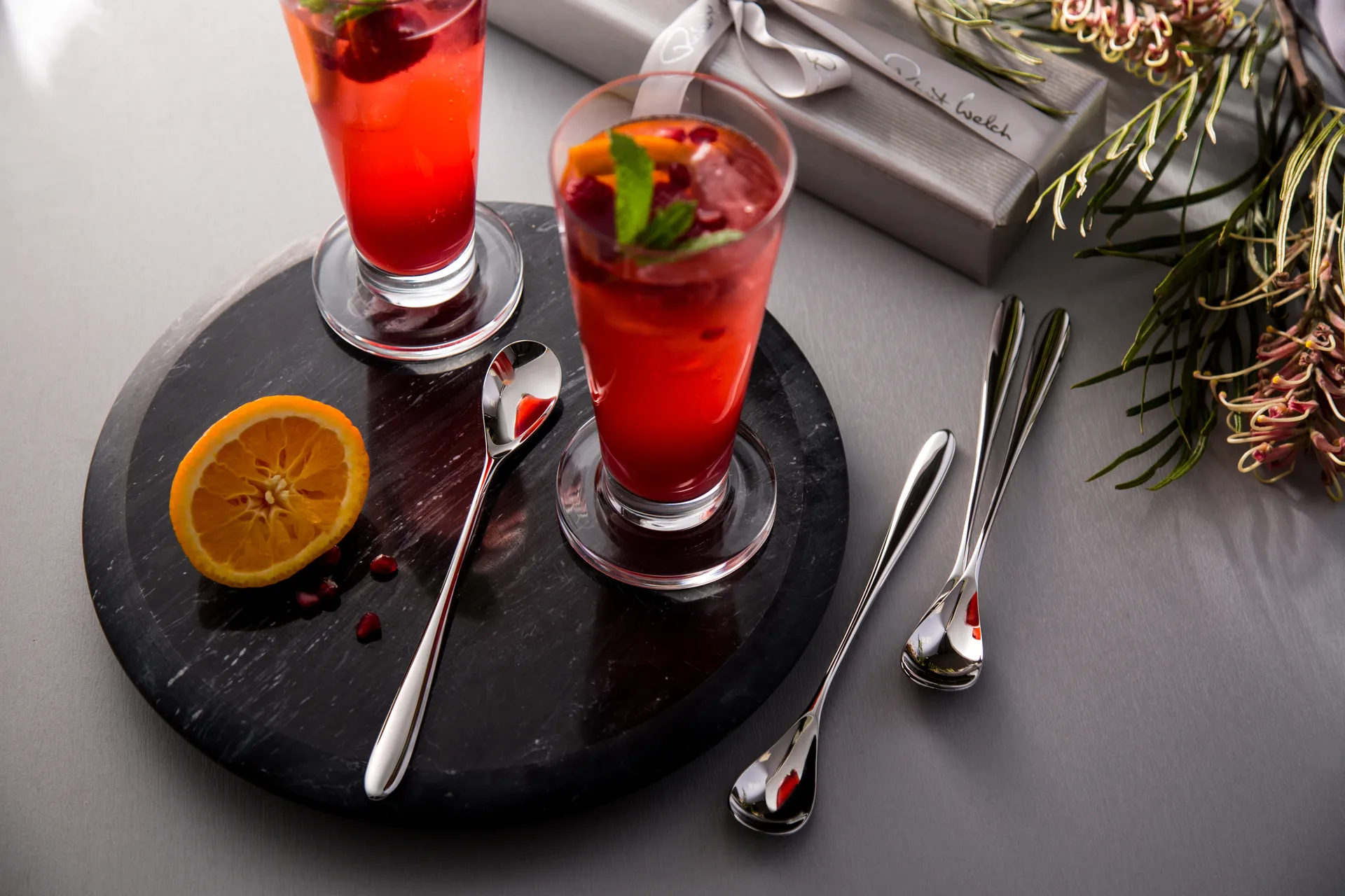 Bourton Bright lattesked 4-pack, Rostfritt stål Robert Welch