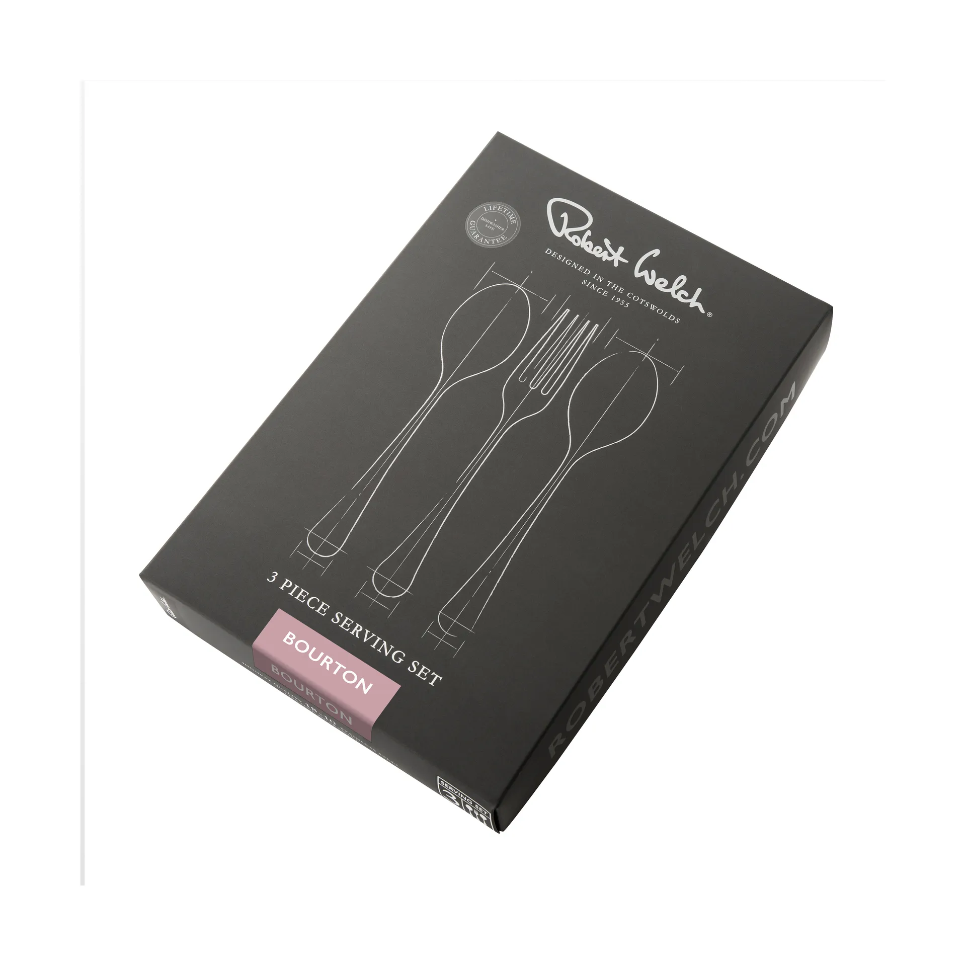 Bourton Bright serveringsbestick 3 delar, Rostfritt stål Robert Welch