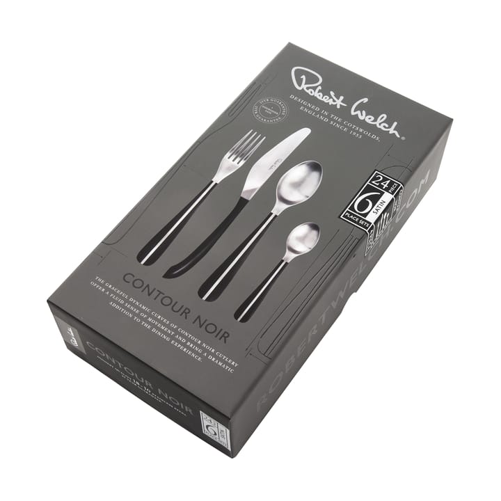 Contour bestickset 24 delar, Svart Robert Welch