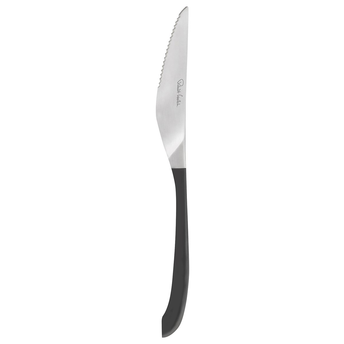Robert Welch Contour grillkniv Svart | Skandinavisk Design | Grillbestick | Silverfärgad