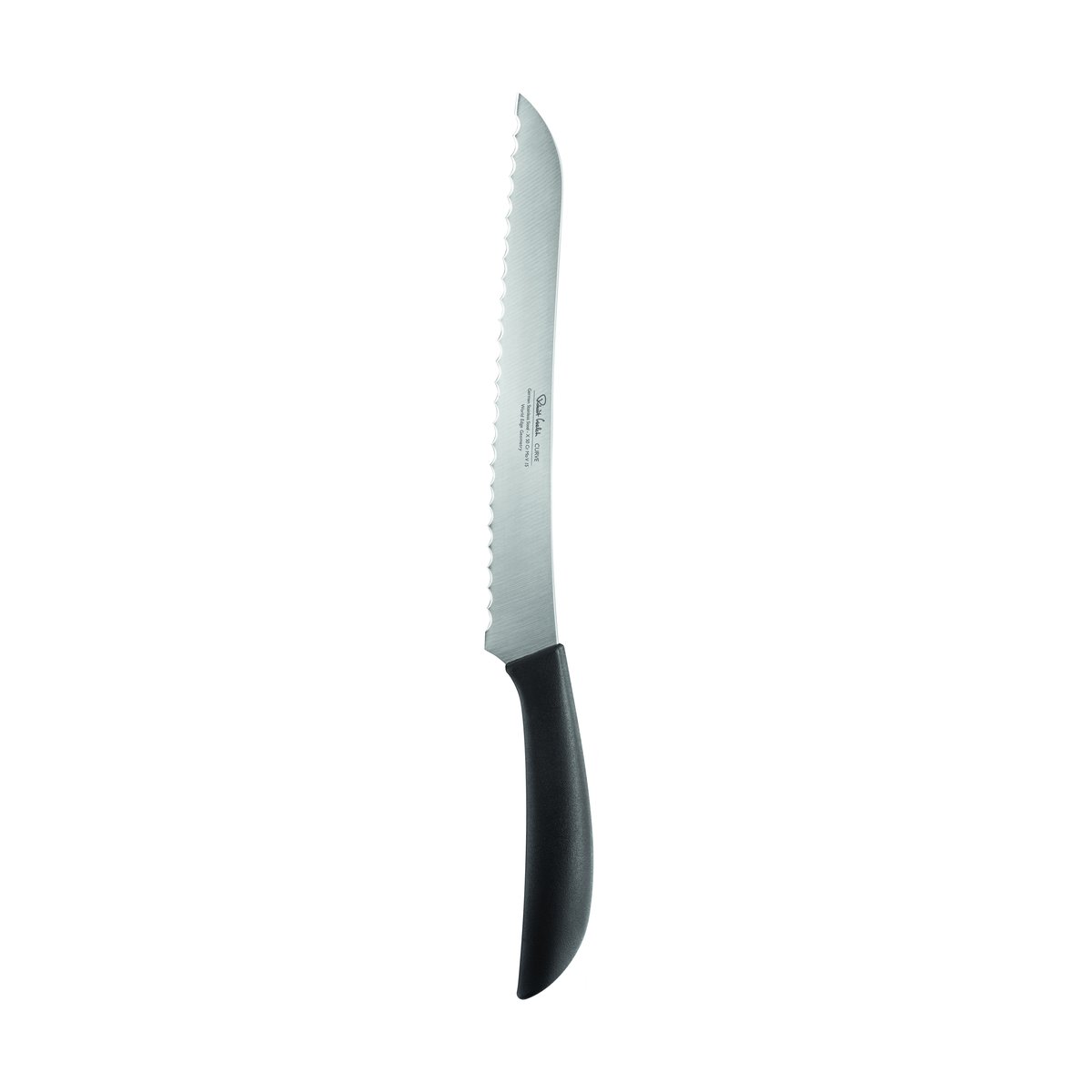 Robert Welch Curve brödkniv 22 cm | Skandinavisk Design | Matbestick | Silverfärgad