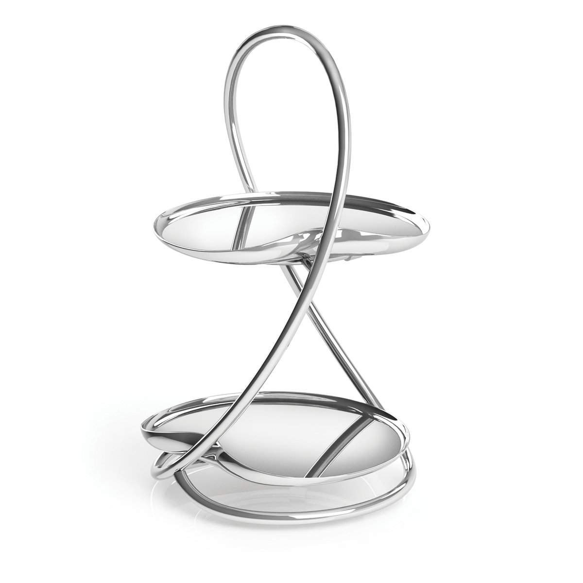 Robert Welch Drift våningsfat 2 våningar | Skandinavisk Design | Tårtfat & Kakfat | Silverfärgad