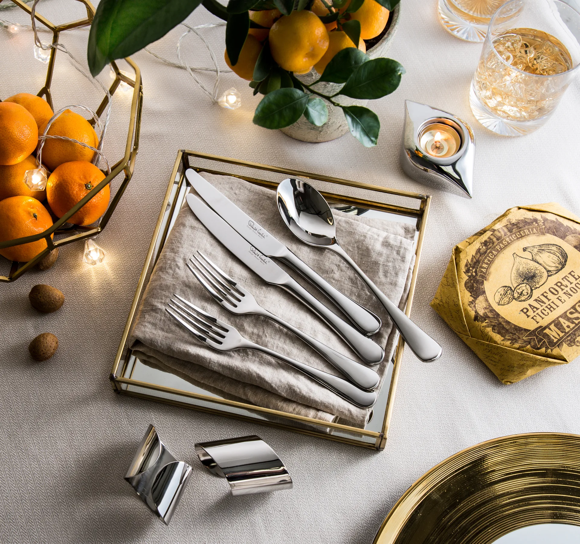 Radford bestickset blank, 24 delar Robert Welch