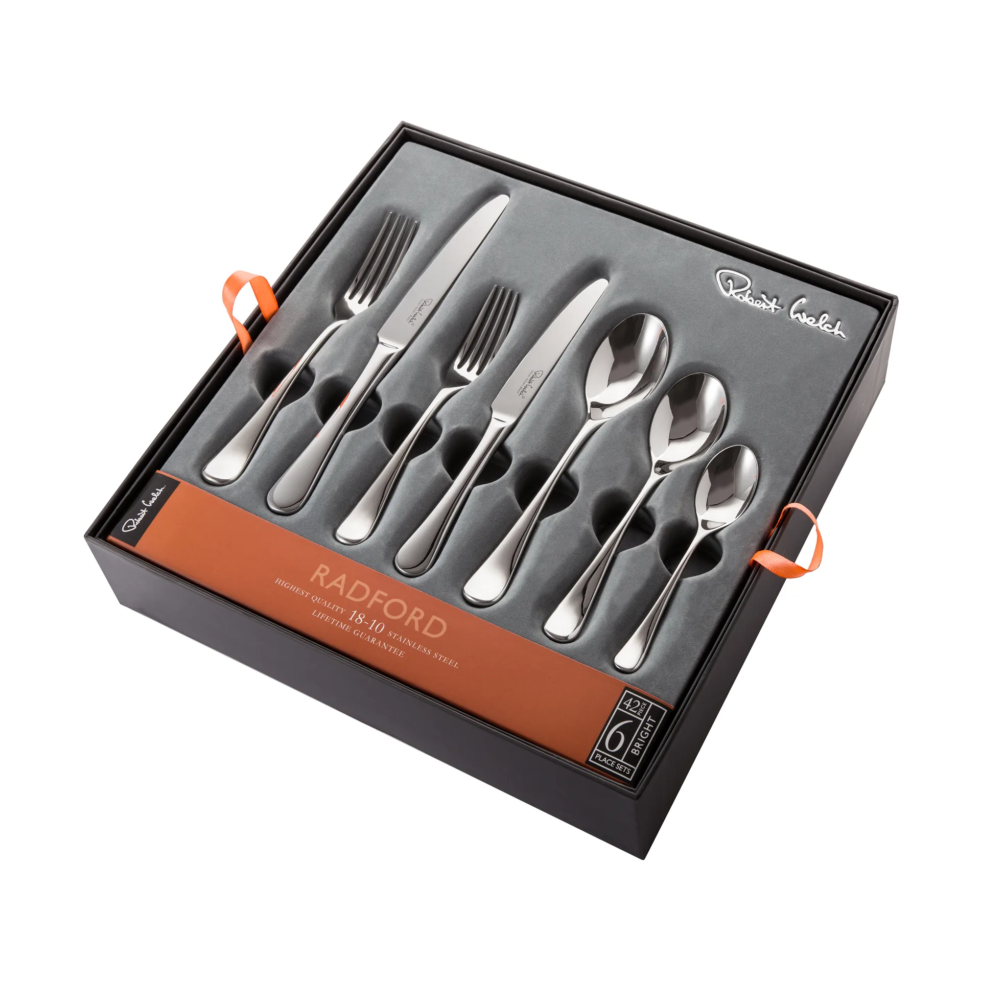 Radford bestickset blank, 42 delar Robert Welch