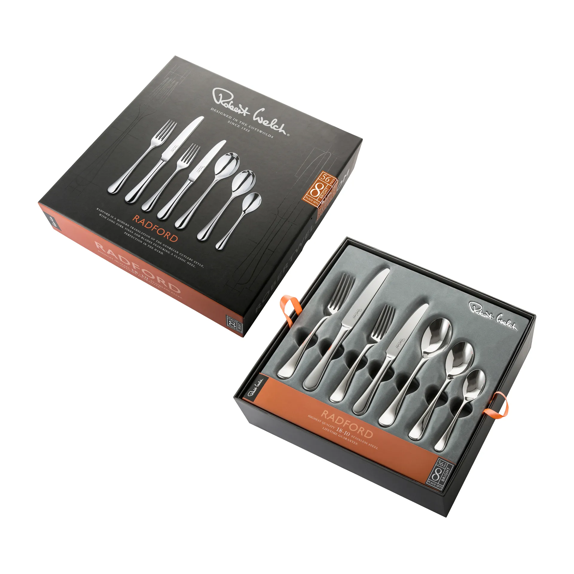 Radford bestickset blank, 56 delar Robert Welch