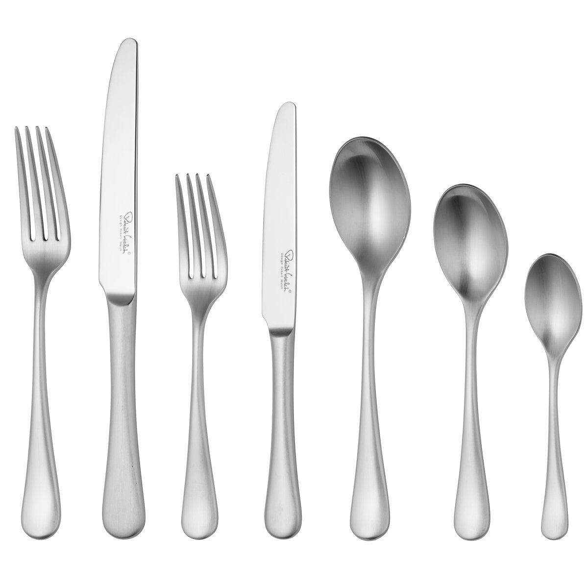 Robert Welch Radford bestickset matt 56 delar | Skandinavisk Design | Bestickset | Silverfärgad