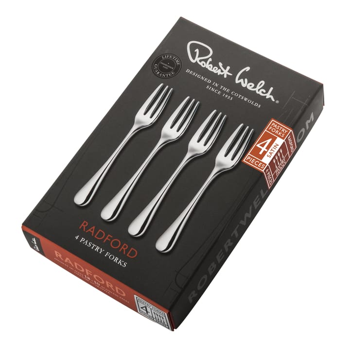 Radford dessertgaffel matt 4-pack, Rostfritt stål Robert Welch