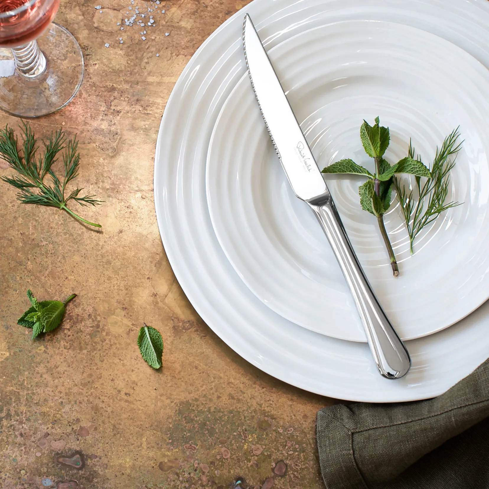 Radford grillkniv blank, Rostfritt stål Robert Welch