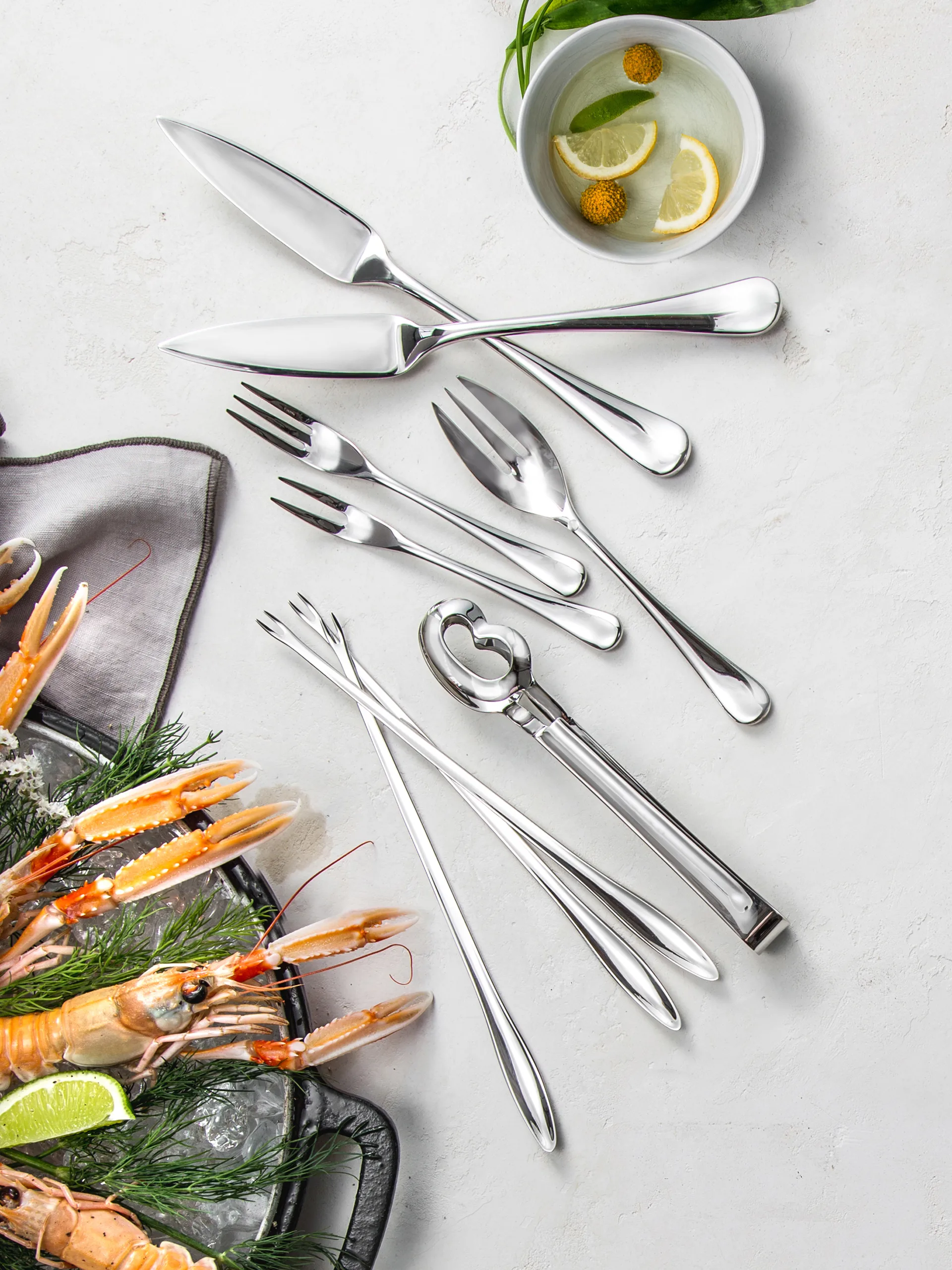 Radford ostrongaffel blank, Rostfritt stål Robert Welch