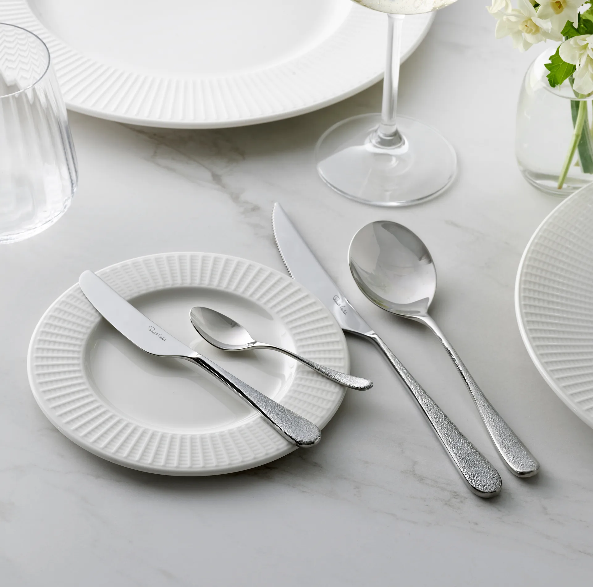 Sandstone kaffesked blank, Rostfritt stål Robert Welch