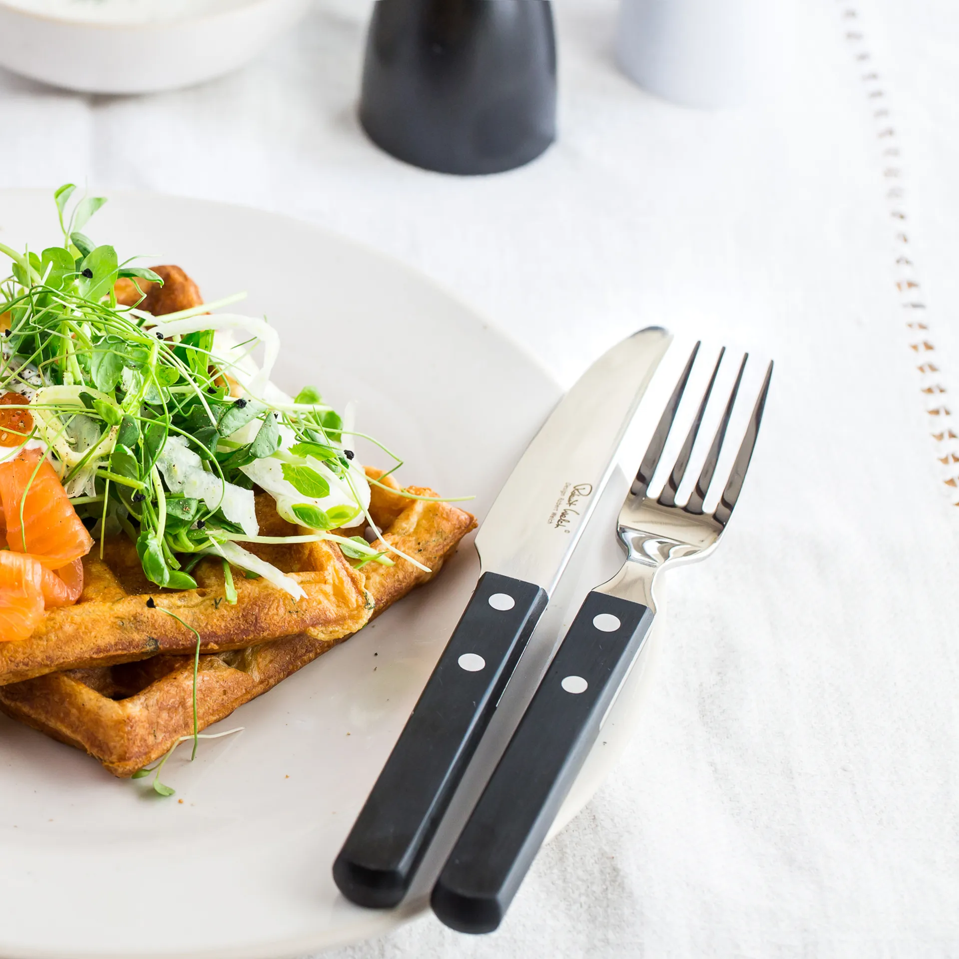 Trattoria bestickset 56 delar, Svart Robert Welch