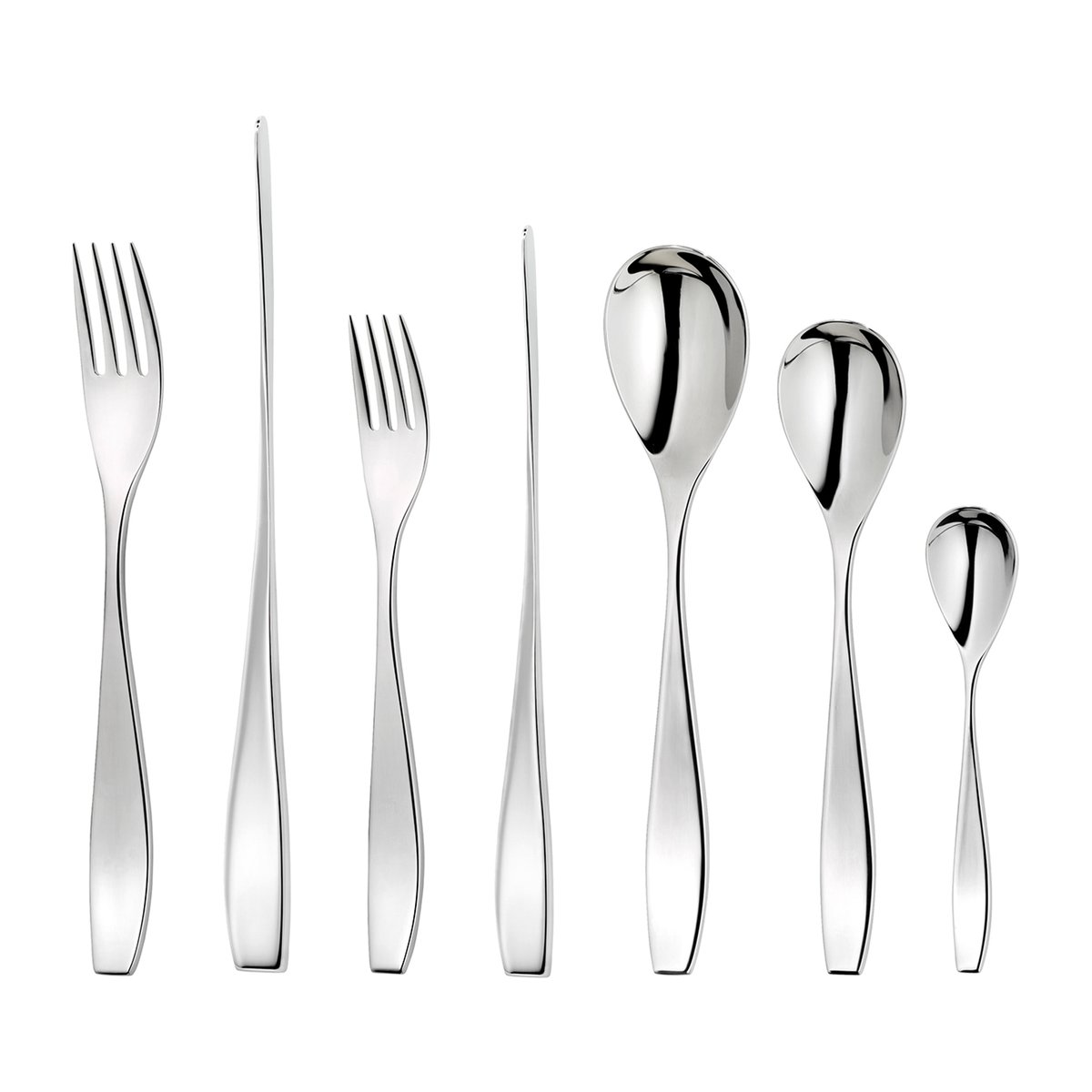 Robert Welch Vista Bright bestickset 42 delar | Skandinavisk Design | Bestickset | Silverfärgad