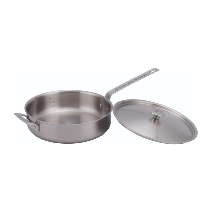 Inox traktörpanna rostfri med lock, Ø28 cm Ronneby Bruk