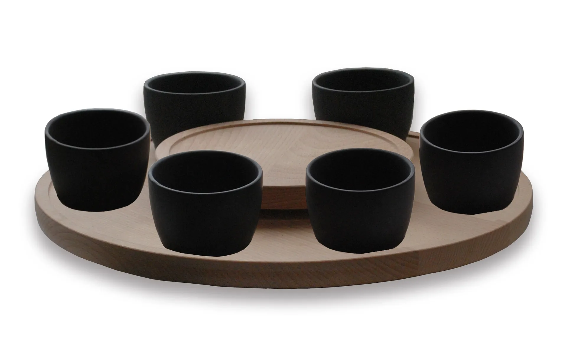 Ronneby Bruk fonduekarusell 6-pack, Svart Ronneby Bruk