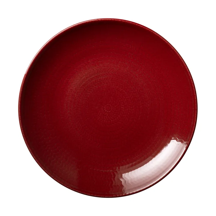 Blå eld tallrik - Röd, 23 cm - Rörstrand
