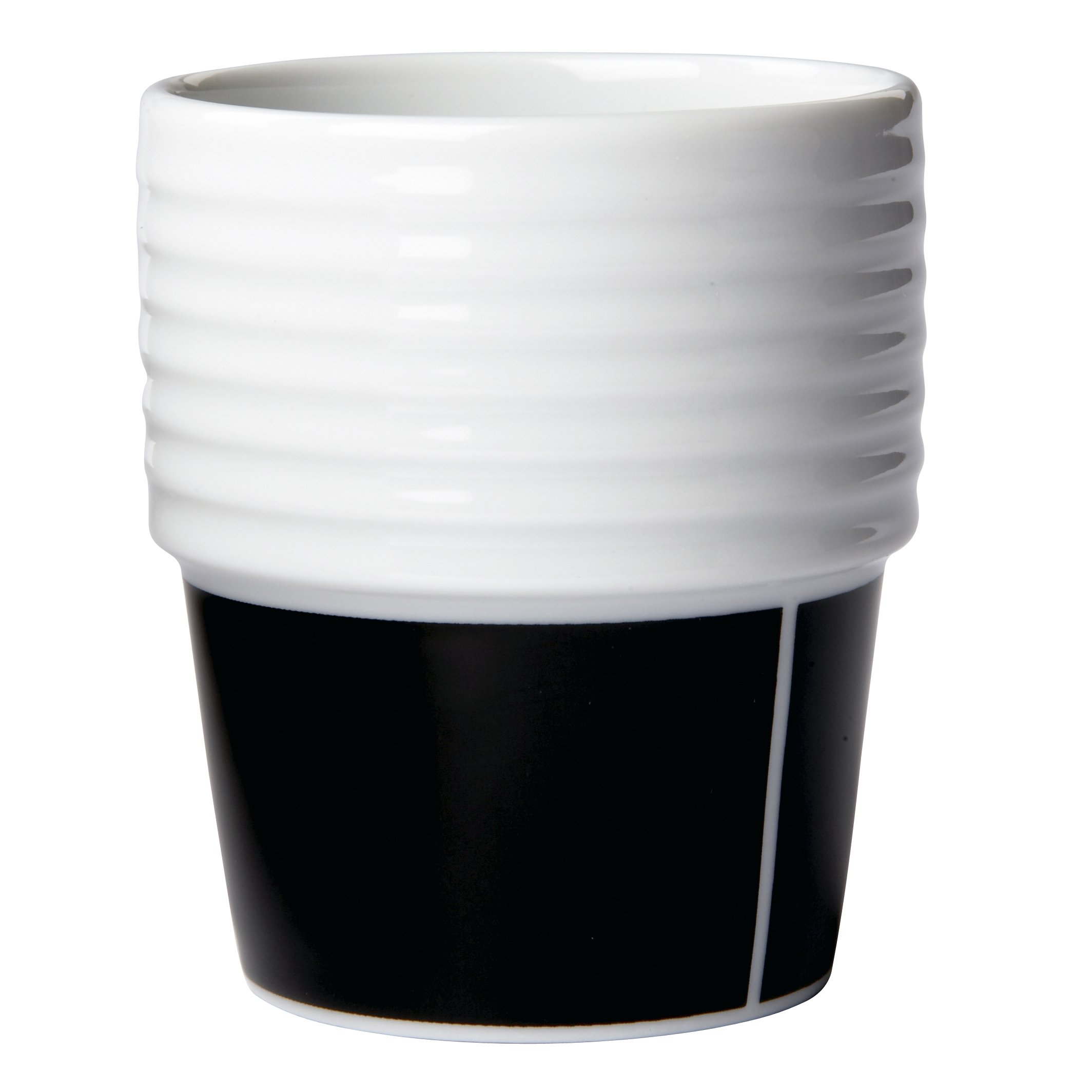 Rörstrand Filippa K Espresso Mug de 2 Pack Pinstripes/Black 15 Cl