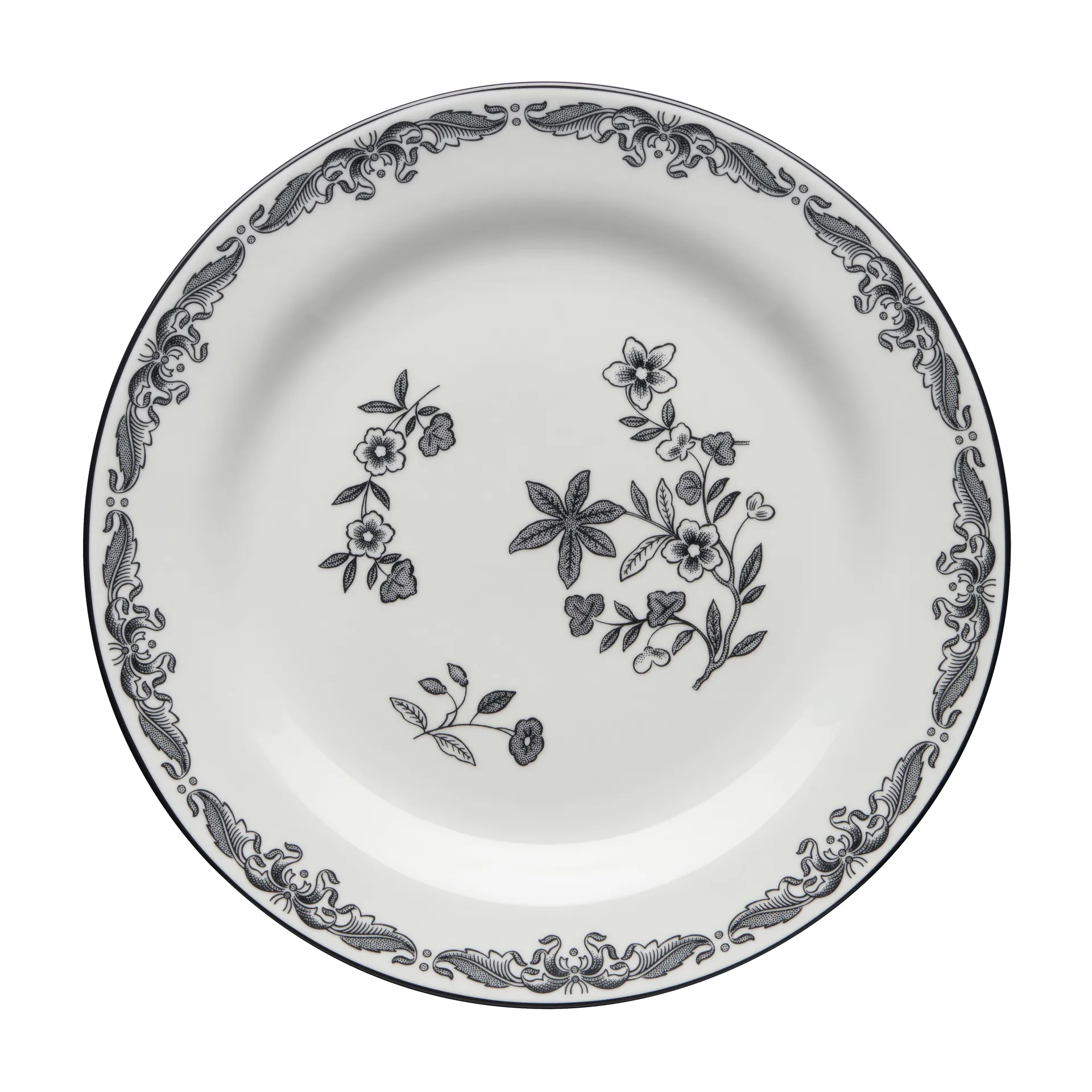 Ostindia Svart tallrik, Ø 21 cm Rörstrand