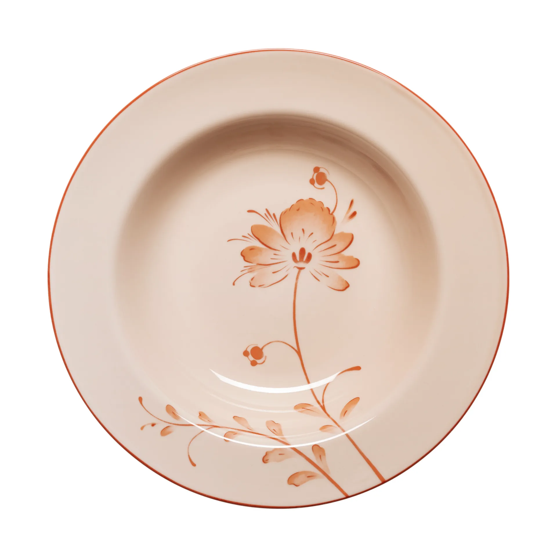 Rörstrand fågel djup tallrik, Karamell Jubilee, Ø24 cm Rörstrand