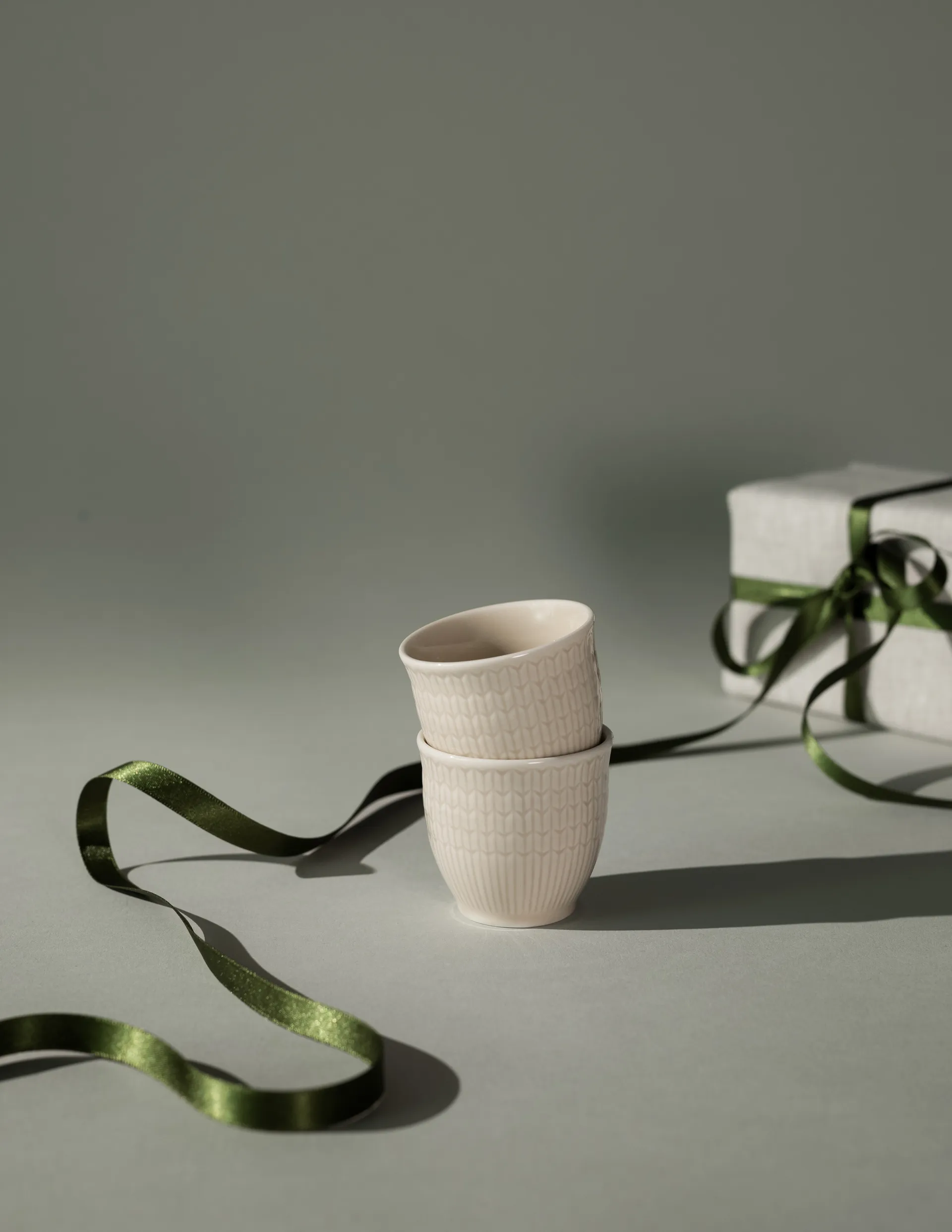 Swedish Grace äggkopp 2-pack, Havre Rörstrand