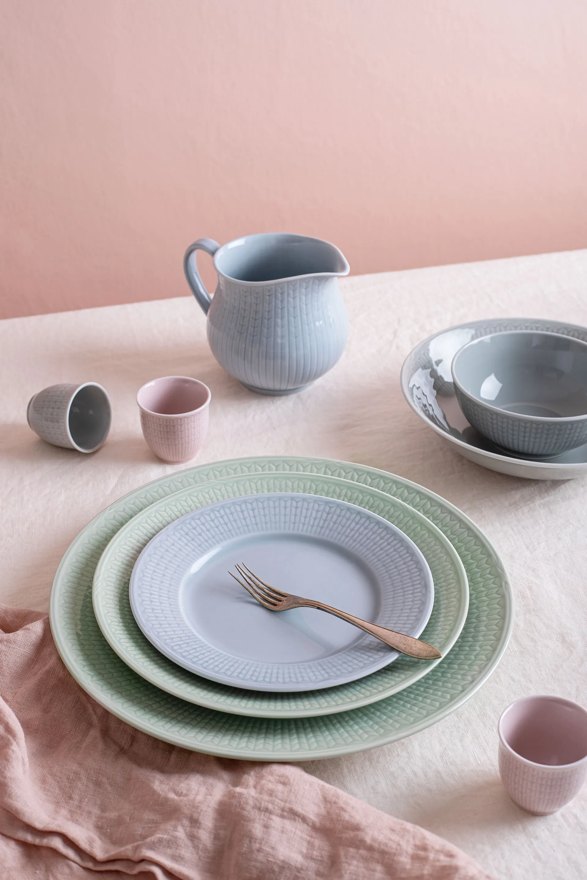 Swedish Grace äggkopp, ros (rosa) Rörstrand