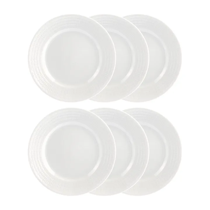 Swedish Grace assiett 17 cm, 6-pack snö (vit) - Rörstrand