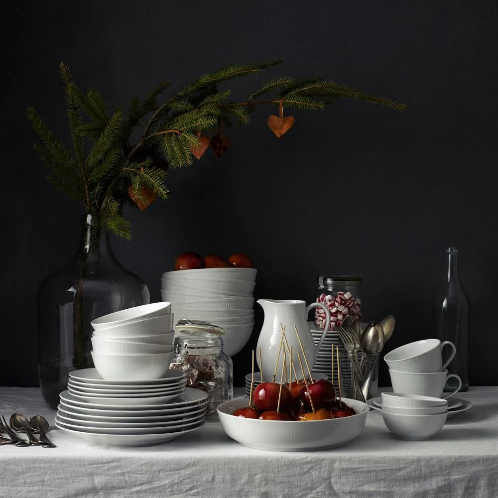Swedish Grace assiett 17 cm, 6-pack snö (vit),  Rörstrand