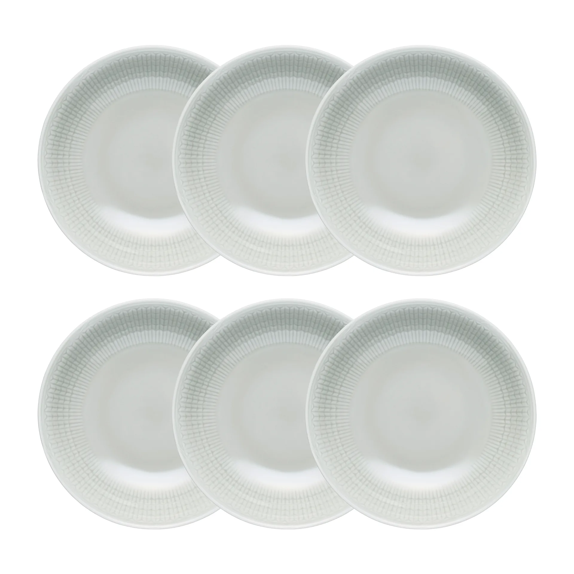 Swedish Grace djup tallrik 19 cm 6-pack Dimma(grå) Rörstrand