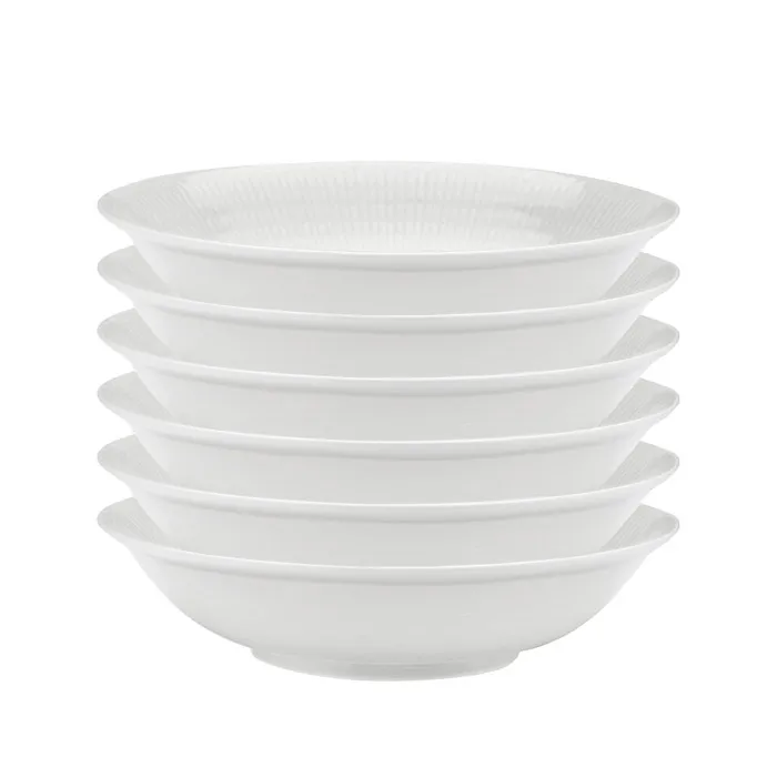 Swedish Grace djup tallrik 19 cm, 6-pack snö (vit),  Rörstrand