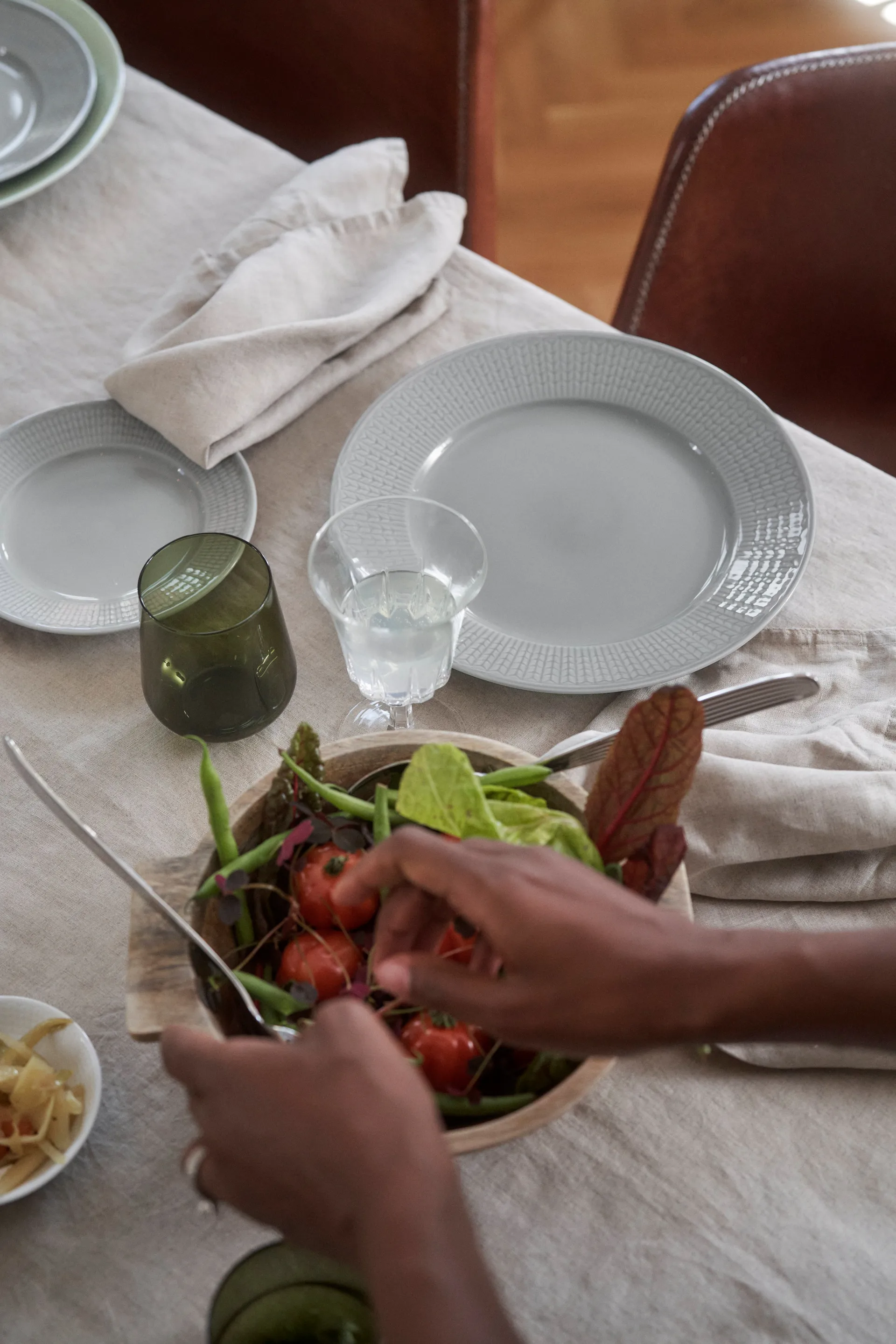 Swedish Grace djup tallrik 25 cm 6-pack Dimma(grå),  Rörstrand